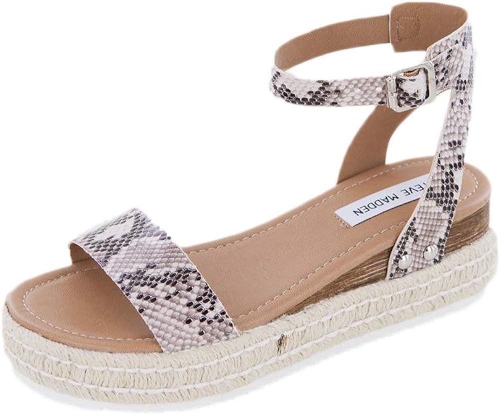 Steve Madden Women's Chaser Natural Snake | Amazon (US)