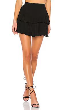 superdown Becky Ruffle Tier Skirt in Black from Revolve.com | Revolve Clothing (Global)
