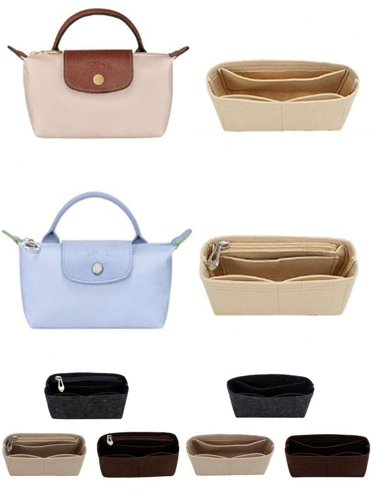 1PC Bag Accessories Inner Liner Bag, Dumpling Bag, Mini Bag Inner Bag, Storage And Organizing Bag, Supporting Cosmetics Inner Liner Bag A Mini Storage Bag Liner, Portable Travel Storage Pouch, Mini Organizer Bag, Insert Liner For Handbag Organizer. | SHEIN