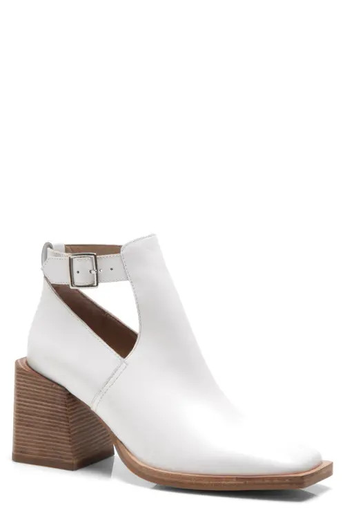Free People Brady Buckle Bootie in White at Nordstrom, Size 7Us | Nordstrom