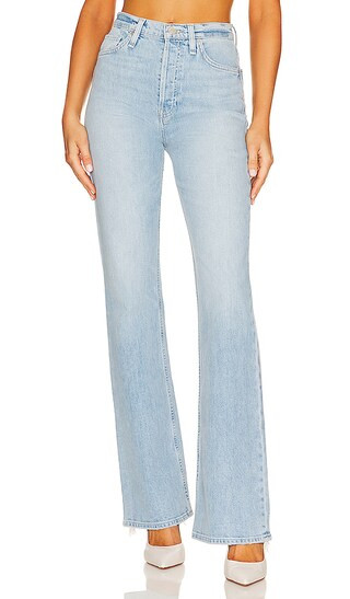 Faye Ultra High Rise Flare in Isla | Revolve Clothing (Global)