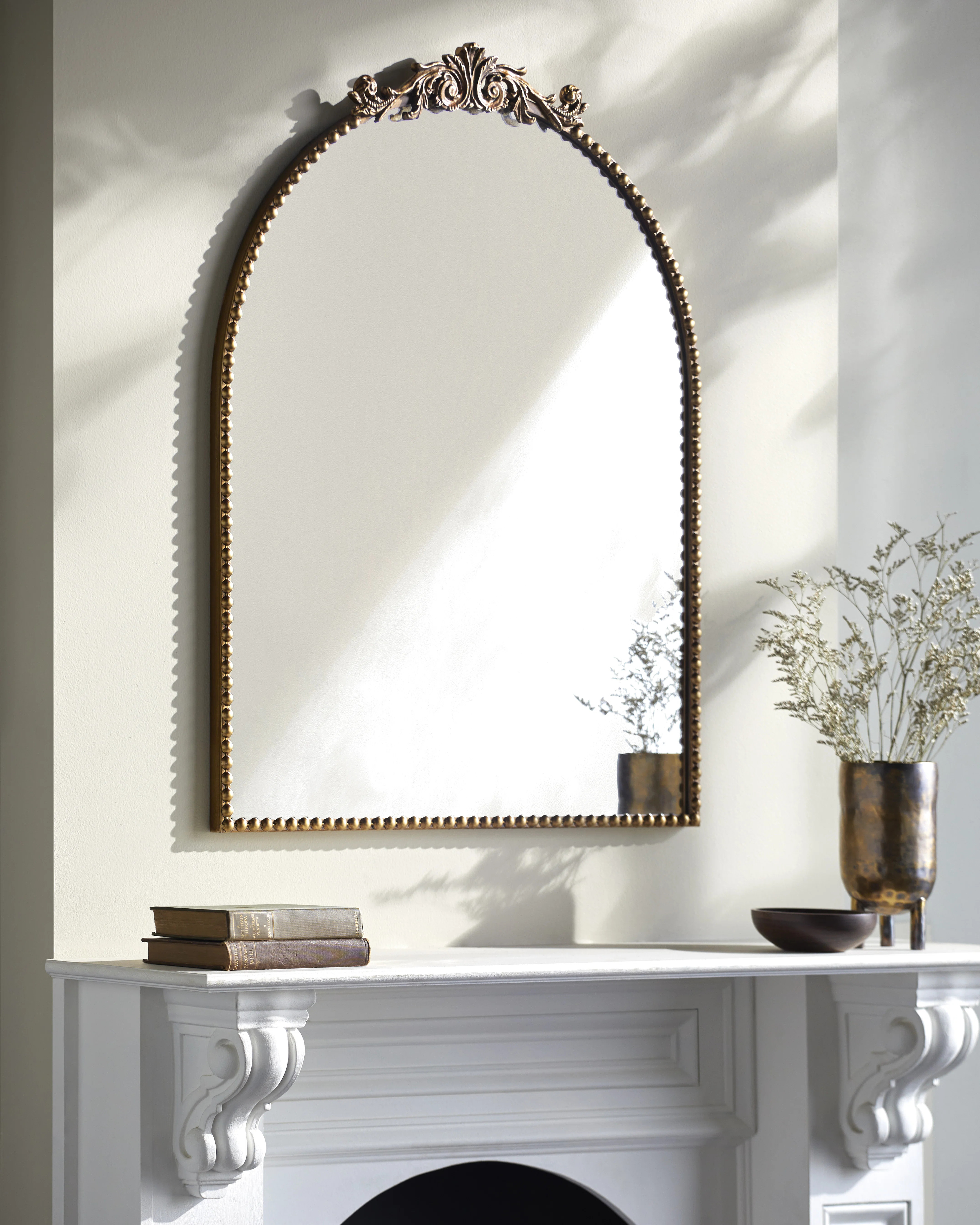 Anzlie Wrought Iron Arch Wall Mirror | Wayfair North America