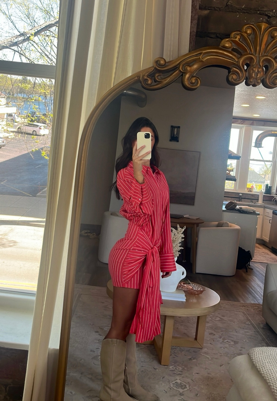 bardot malira long sleeve mini shirt dress Bardot Malira Long-Sleeve Mini Shirt Dress