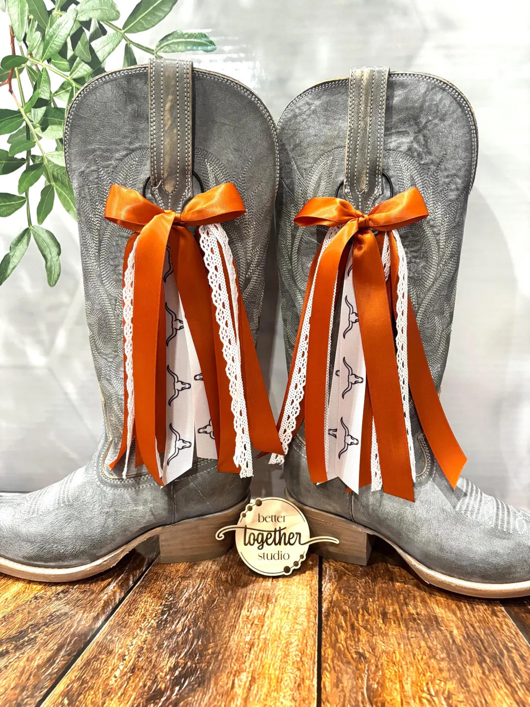 TRENDING College Inspired Boot Bows | Texas Longhorns Boot Bows | GameDay Boot Bows | Texas Boot ... | Etsy (US)