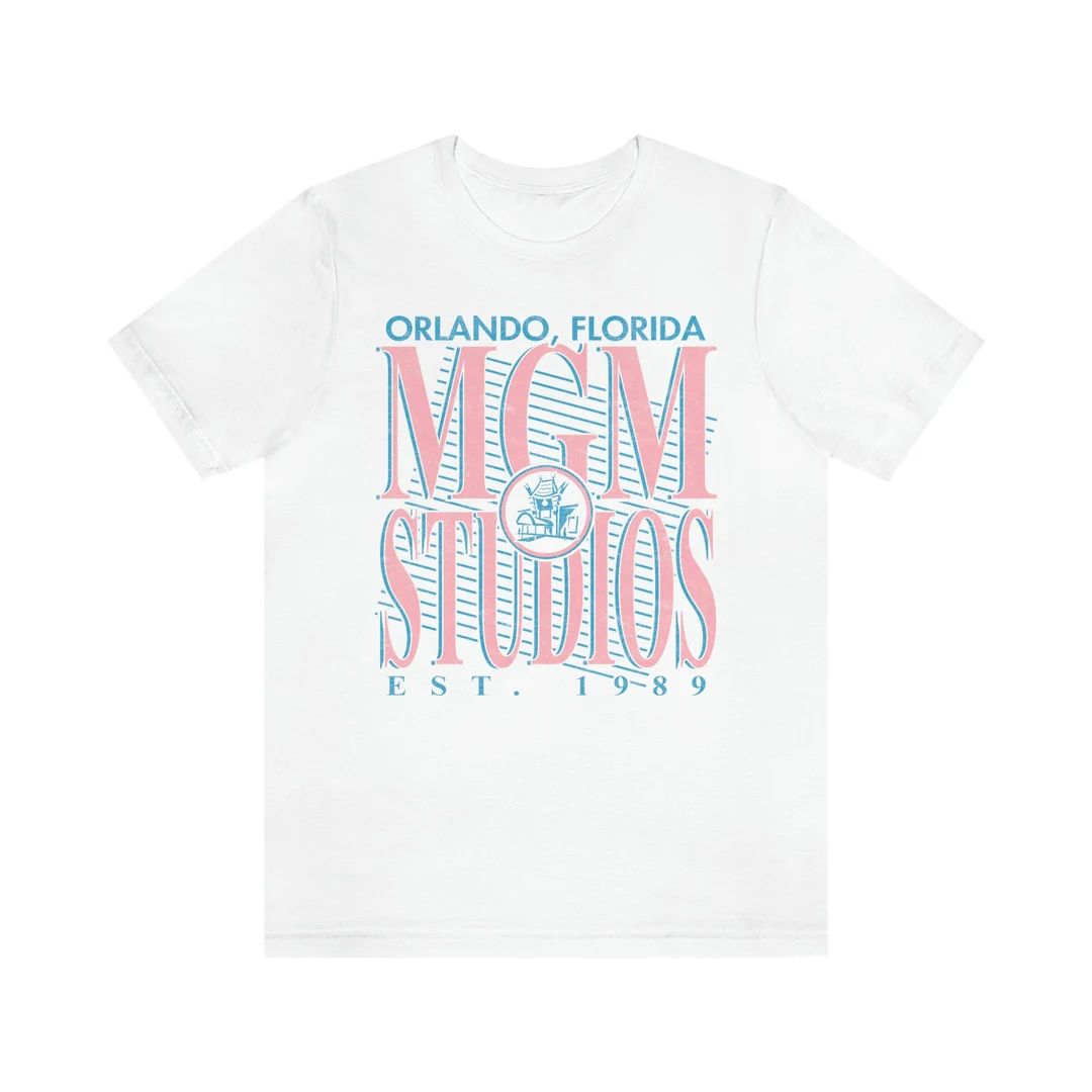 Throwback Disney MGM Shirt, Vintage Style MGM Studios Orlando Florida Unisex Tee - Etsy | Etsy (US)