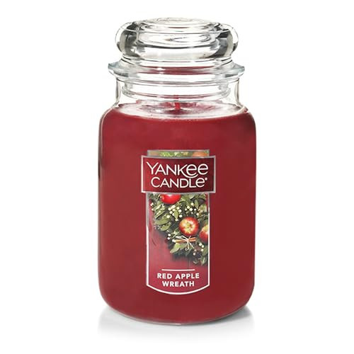 Yankee Candle Apple Wreath Scented Classic 22oz Large Jar Single Wick Candle Over 110 Hours of Burn Time | Holiday Gifts for All | Amazon (US)