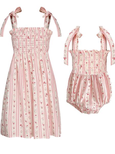 Smocked baby girl bubble & matching sister dress, matching sister sets 

#LTKfindsunder50 #LTKkids #LTKbaby