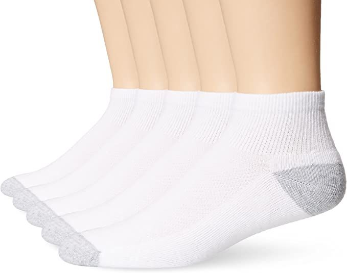 Hanes Ultimate Men's 5-Pack FreshIQ X-Temp Ankle Socks | Amazon (US)