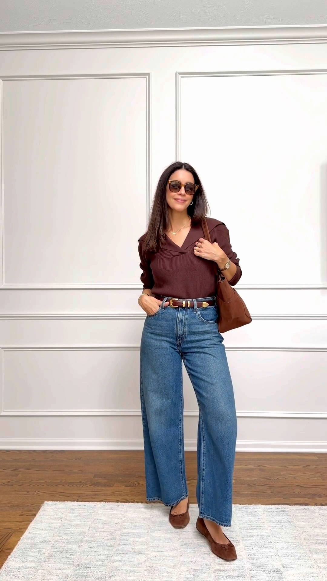 Easy Fall Outfit
LOVE this Amazon top! Such a good elevated basic. I’m wearing a size Small
Jeans TTS - wearing a size 27 - runs TTS (the waist is adjustable.)
Flats are TTS

#LTKSeasonal #LTKOver40 #LTKootd