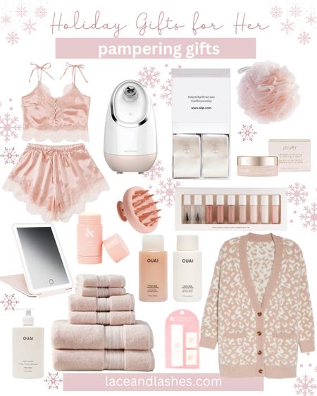 Holiday gift ideas for her ❄️ pampering gifts 💕 ugg cardigan, pajamas, vanity planet facial steamer, Walmart home towels 

#LTKSeasonal #LTKHoliday #LTKCyberweek