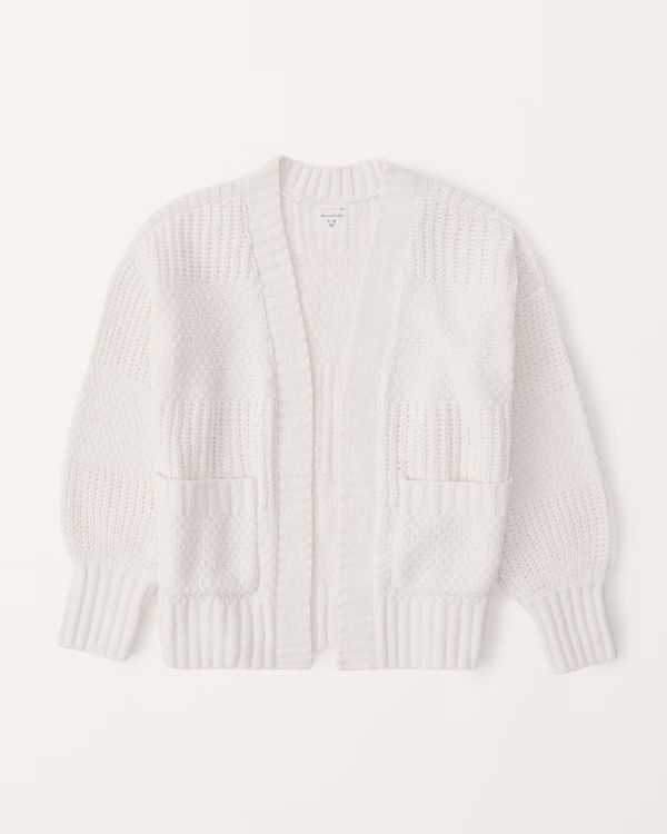 girls long non-closure cardigan | girls tops | Abercrombie.com | Abercrombie & Fitch (US)