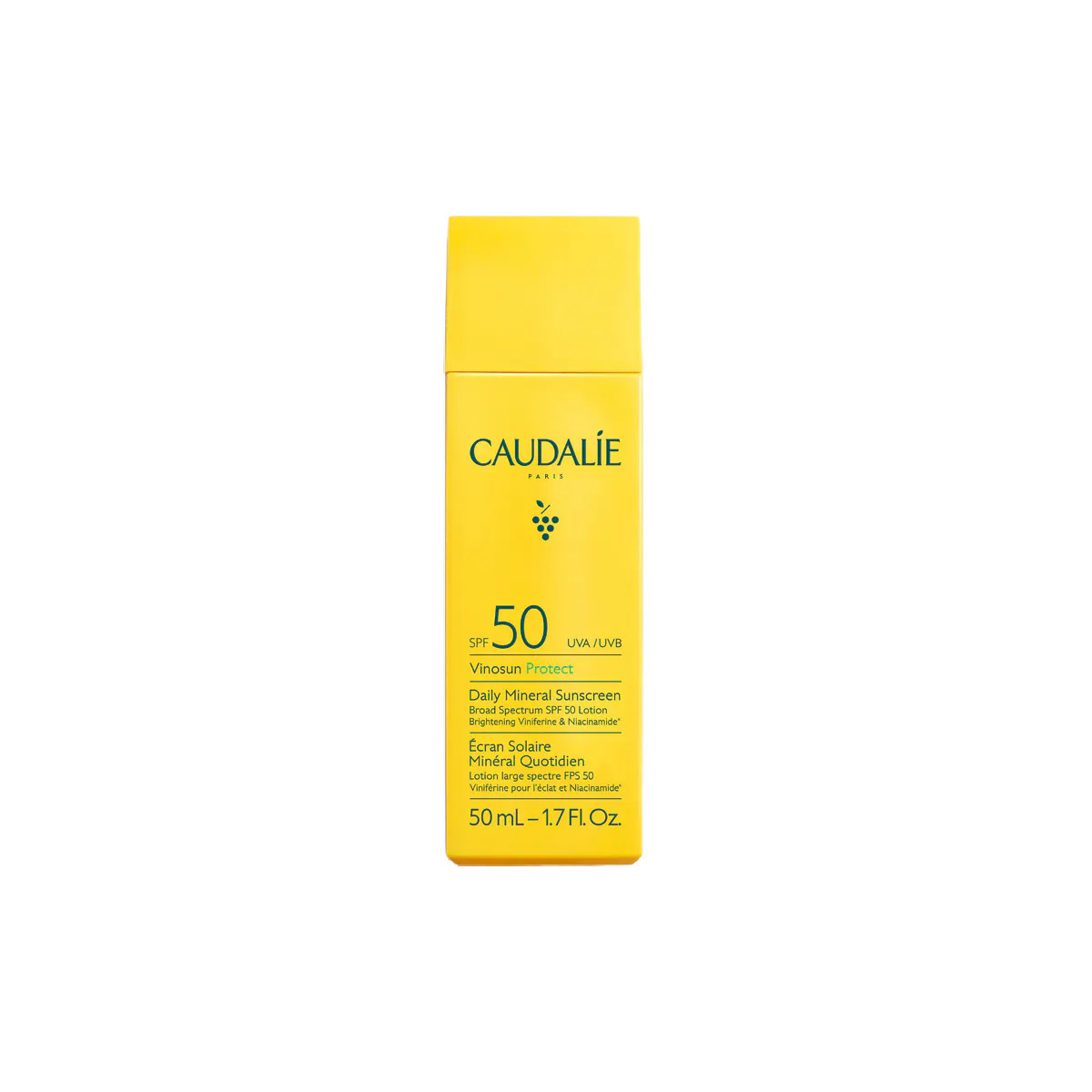 Daily Mineral Sunscreen Broad Spectrum SPF 50 Lotion | Caudalie USA