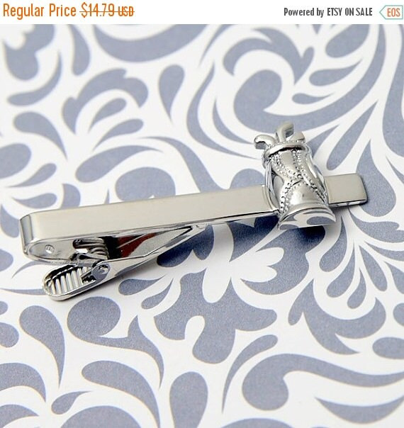 ON SALE Golf PGA Golfer Sport Ball Club Tie Clip Silver Bar Clasp | Etsy (US)