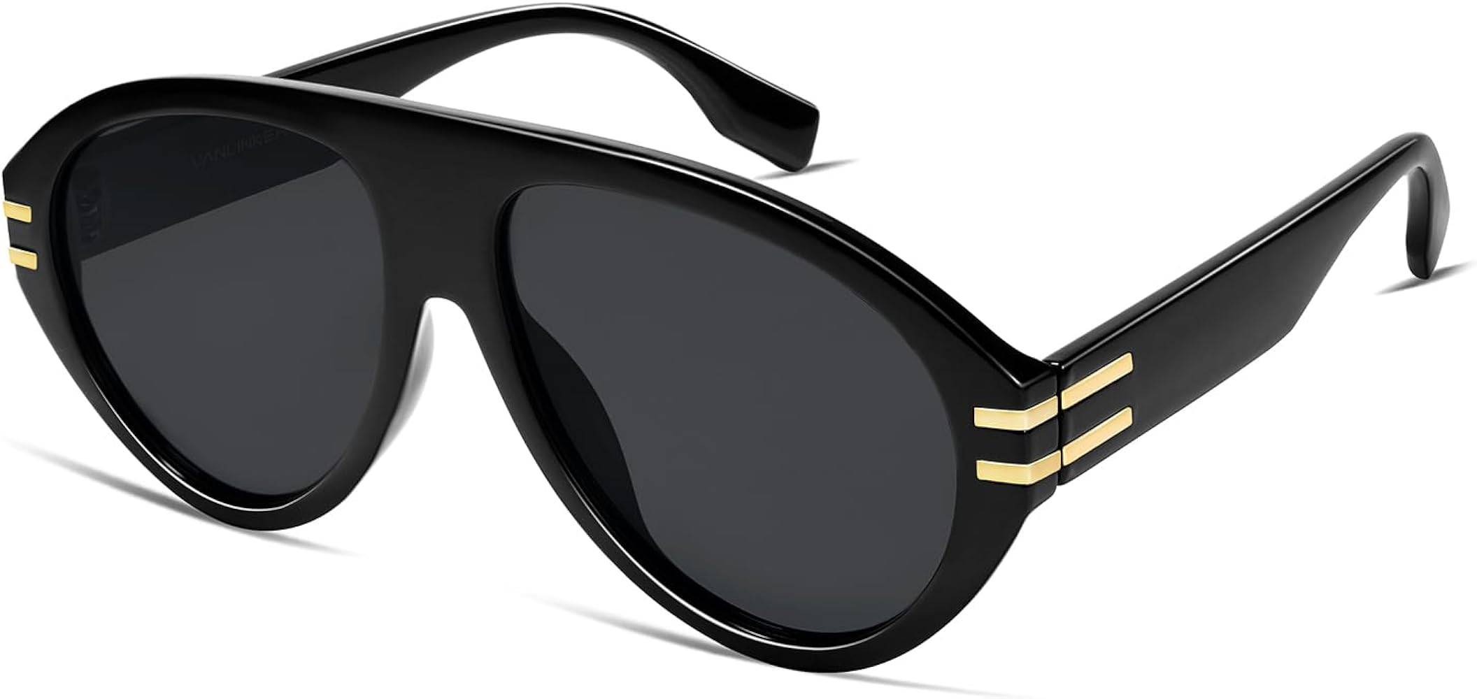 VANLINKER Oversized Retro Aviator Sunglasses Womens Mens Polarized Trendy 70s Vintage Sun Glasses... | Amazon (US)