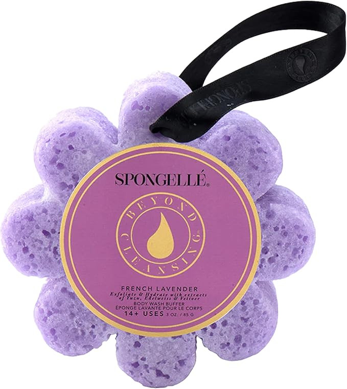 Spongelle French Lavender Wild Flower Buffer Body Scrubber | Bath & Shower Loofah for Women | Exf... | Amazon (US)