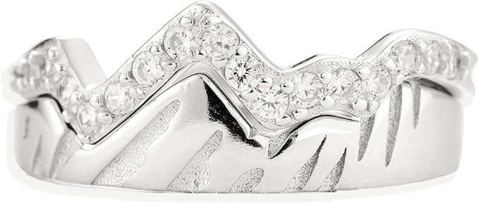 SOWORTH Mountain Ring, 925 Sterling Silver Mountain Rings for Women, Get Stronger Mountain Rings ... | Amazon (US)