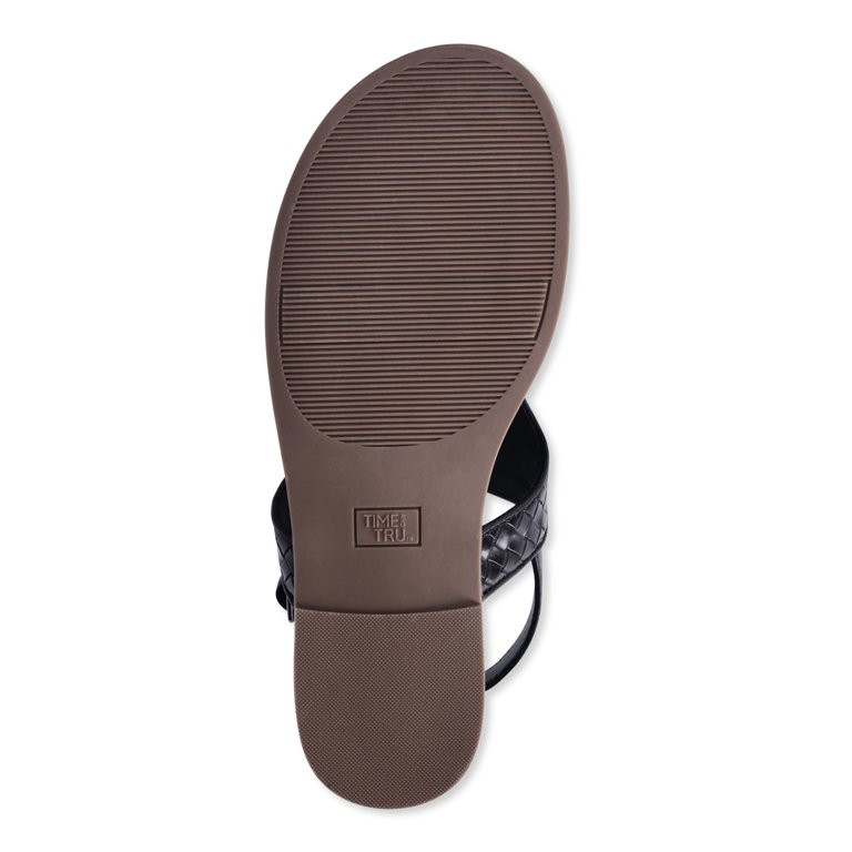 Time and Tru Women's Hooded Thong Sandals, Wide Width Available - Walmart.com | Walmart (US)