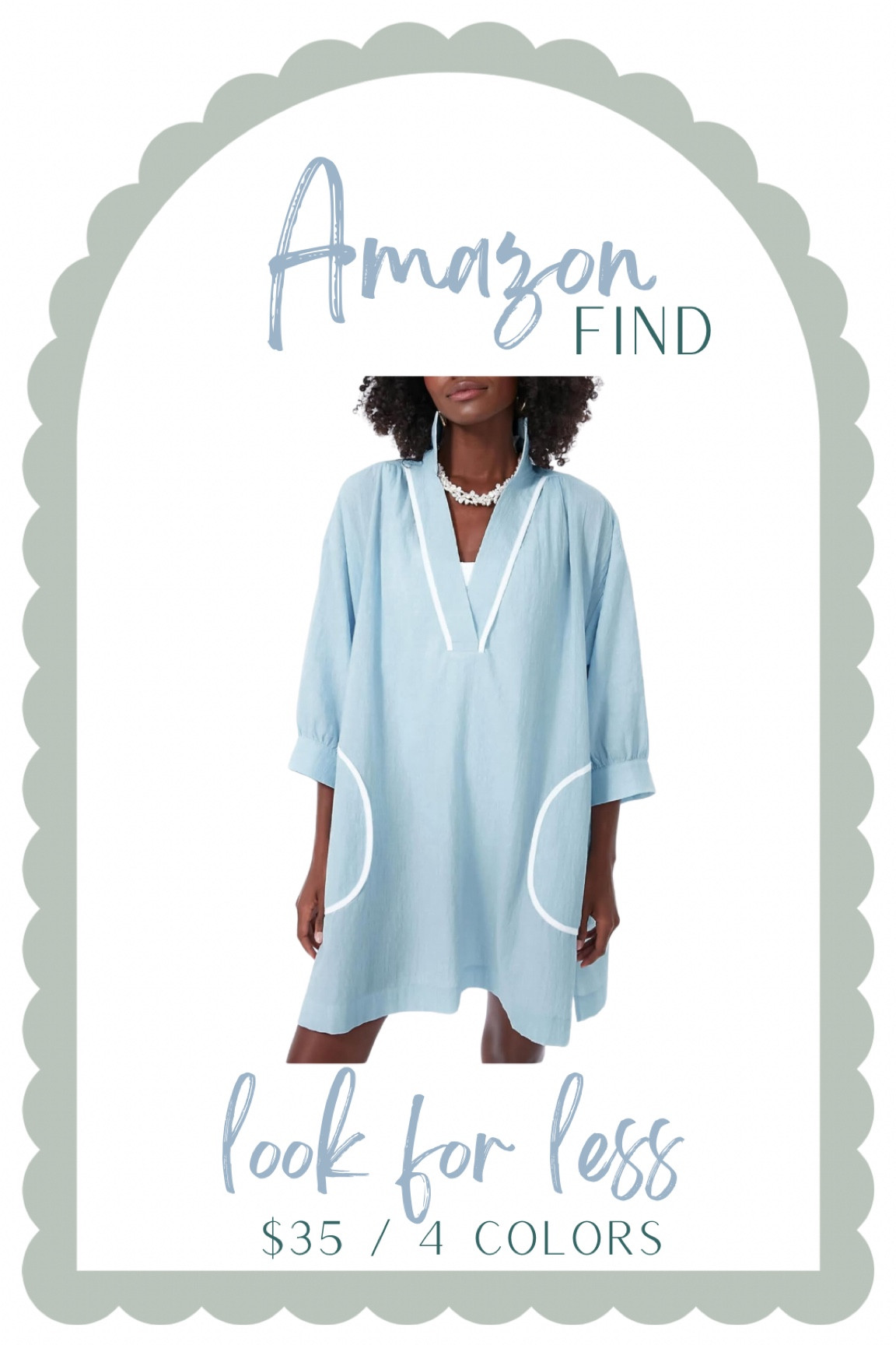 Tuckernuck style on Amazon
Amazon tunic
Blue and white tunic
Coverup 
Beach outfit 
Summer dress
Chic dress

#LTKfindsunder50 #LTKstyletip #LTKSeasonal