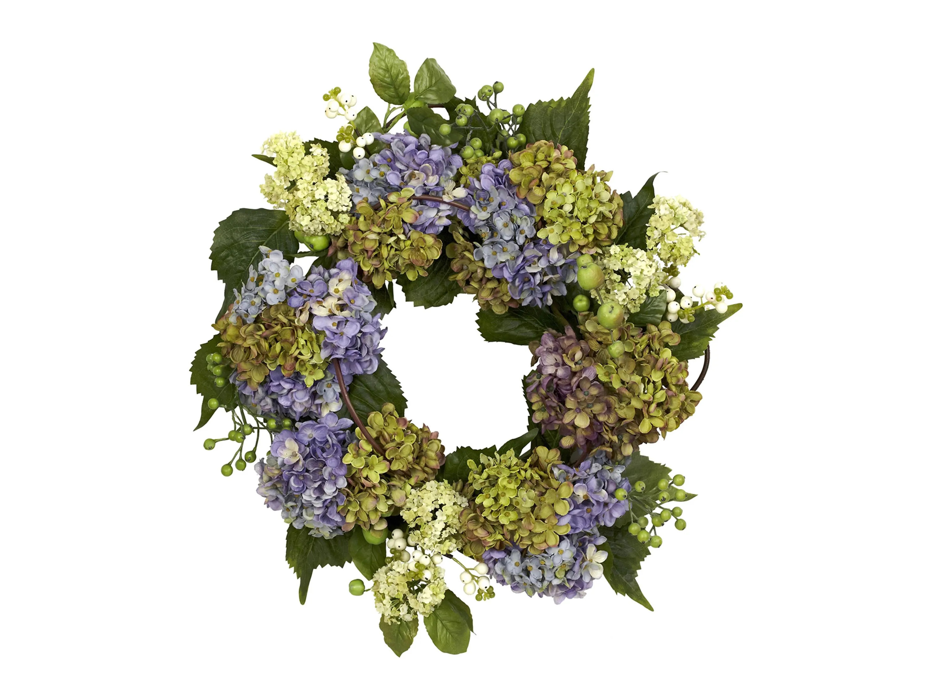 22in. Hydrangea Wreath | Raymour & Flanigan