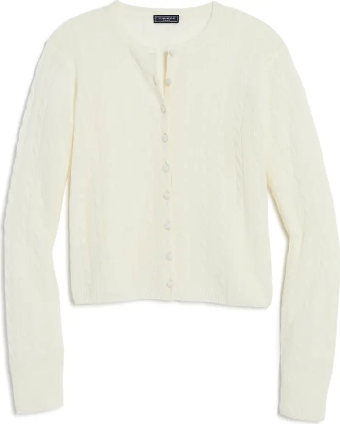 vineyard vines Cable Cashmere Cardigan | Nordstrom | Nordstrom