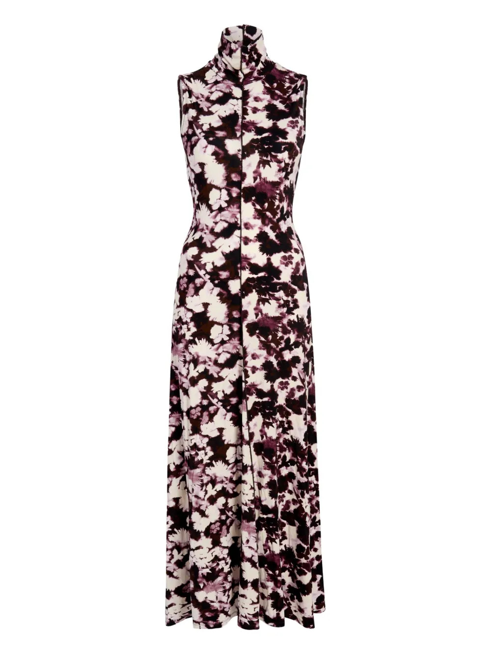 Proenza Schouler White Label Valentina high-neck printed dress - Neutrals | Farfetch Global