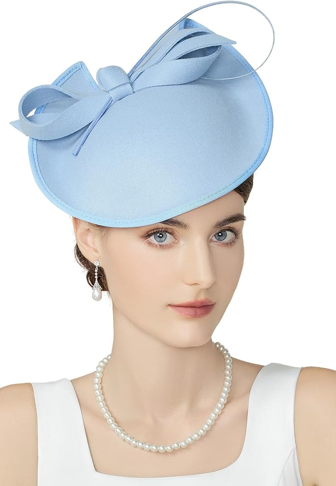 BABEYOND Derby Hats for Women – Kentucky Fascinators Tea Party Hats Headband Felt Large Fascina... | Amazon (US)