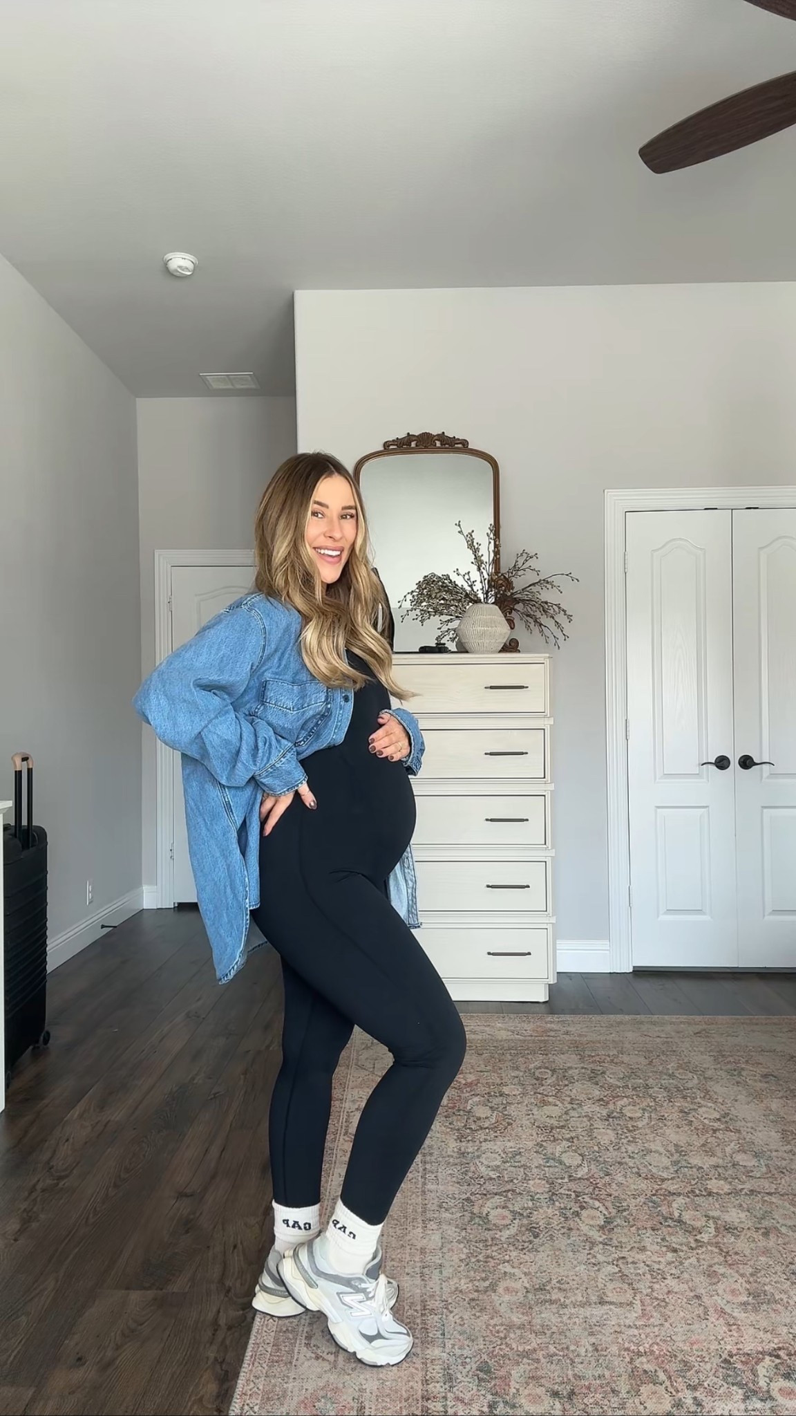 Large in the bodysuit and XXL in the jean top! 

#LTKBump