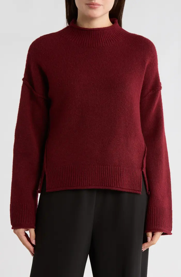 MAX STUDIO Exposed Seam Turtleneck Sweater | Nordstromrack | Nordstrom Rack