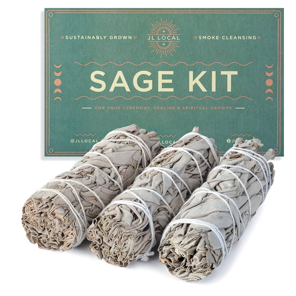 Handcrafted 4 Inch White Sage Sticks - Fresh, Natural California Sage Smudge Sticks with Instruct... | Amazon (US)