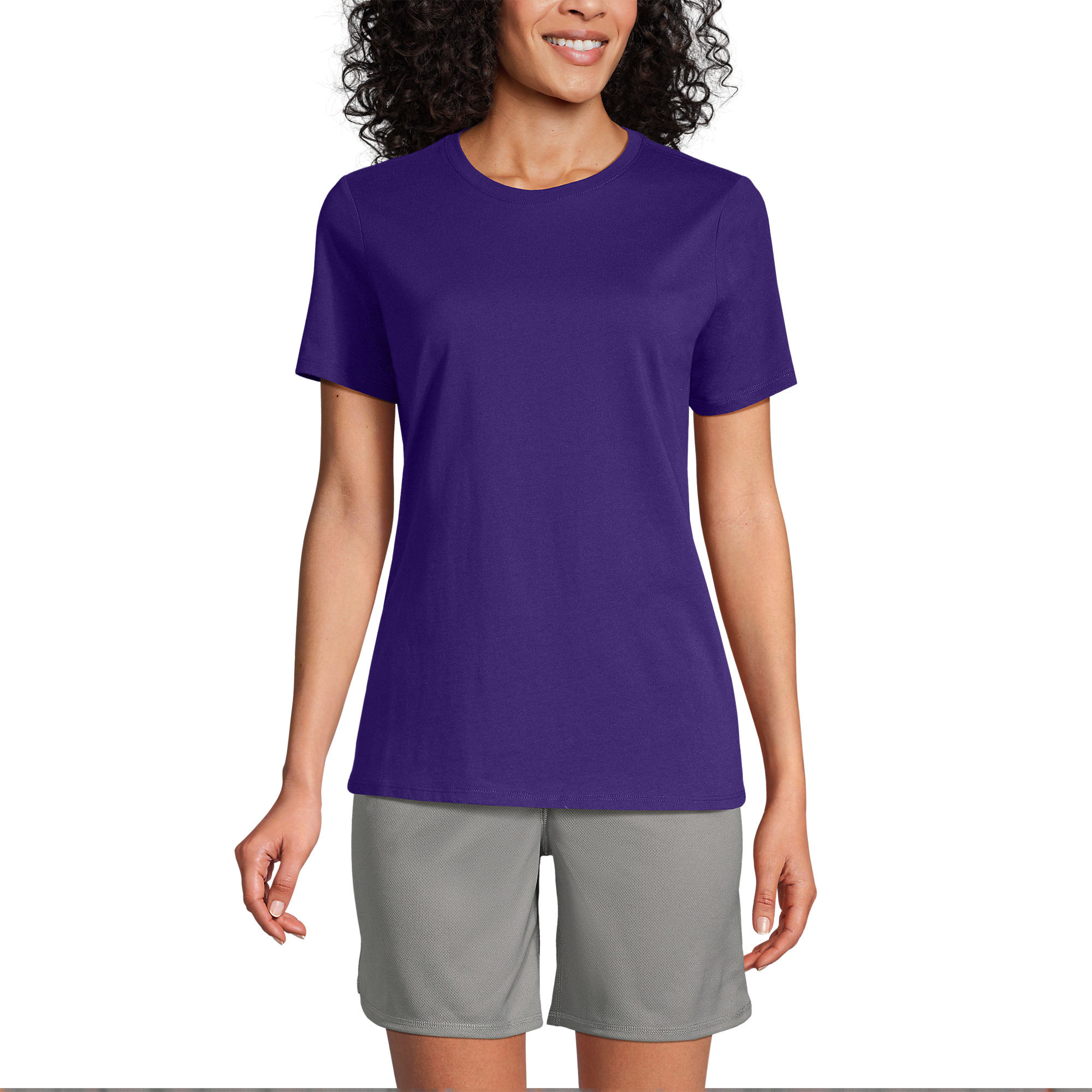 Women's Short Sleeve Feminine Fit Essential T-shirt | Lands' End (US)