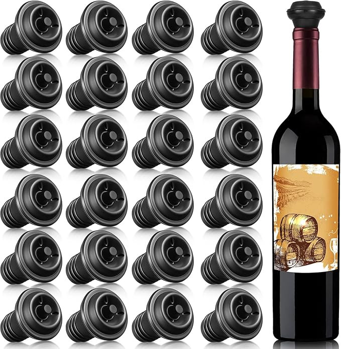 Honoson 24 Pieces Wine Stopper Resealable Pump Vacuum Silicone Saver Practical for Kitchen Suppli... | Amazon (US)