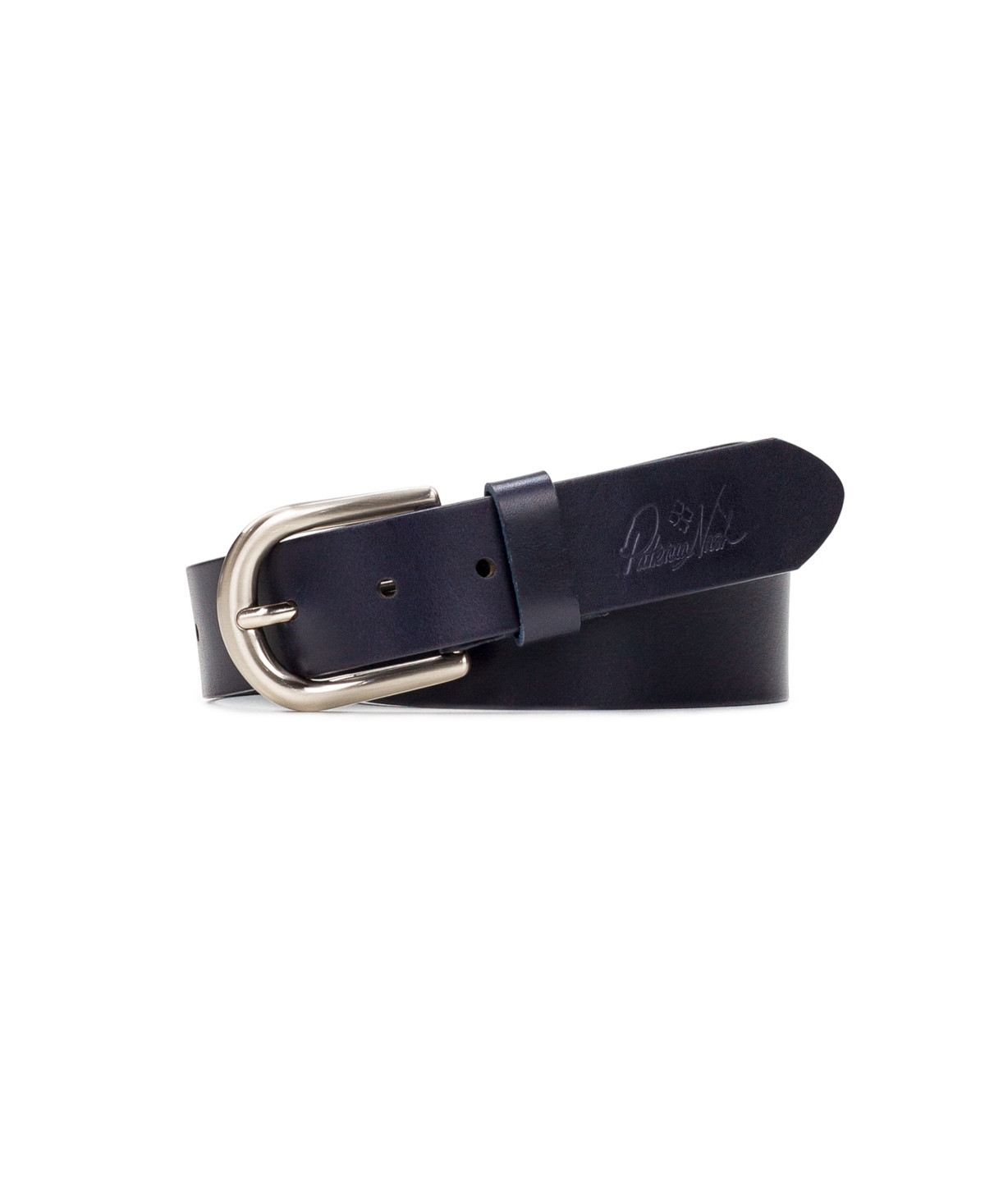Patricia Nash Women's Vietri Heritage Leather Belt - Navy | Macy's