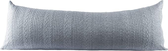 Yaertun Super Soft Body Pillow Cover/Pillowcases 21"x54" with Hidden Zipper Closure (Light Grey, ... | Amazon (US)