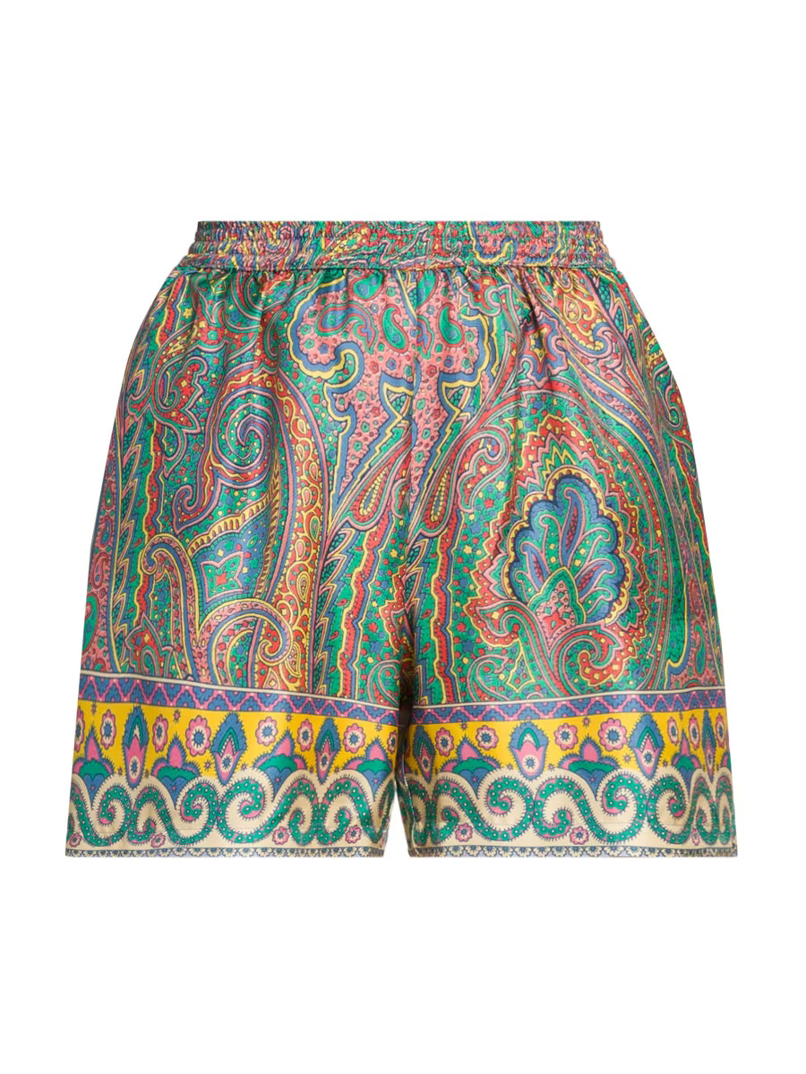 Arnica Print Silk Shorts | Saks Fifth Avenue