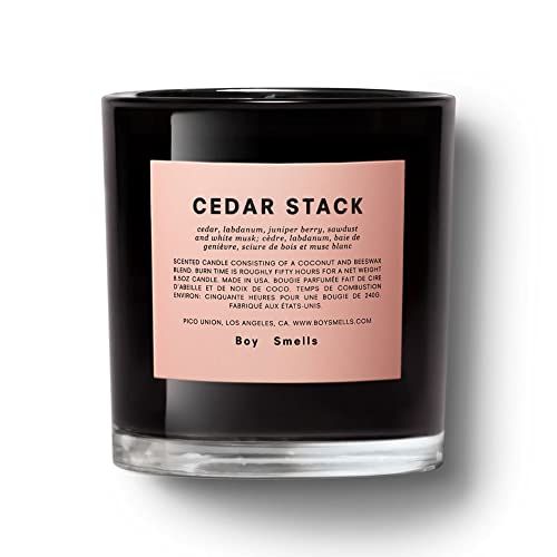 Cedar Stack Boy Smells Candle | 50 Hour Long Burn | Coconut & Beeswax Blend | Luxury Scented Cand... | Amazon (US)