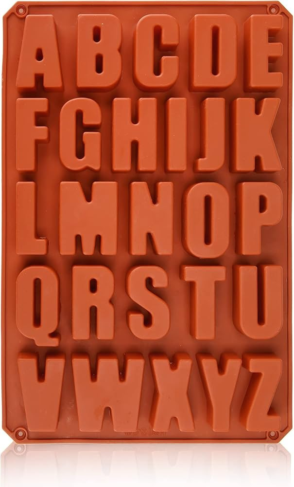 Chocolate Silicone Mold - Larger Alphabet Baking 13.2x8.9x1.3 Inch ABC Kitchen Utensils 26 Caviti... | Amazon (US)