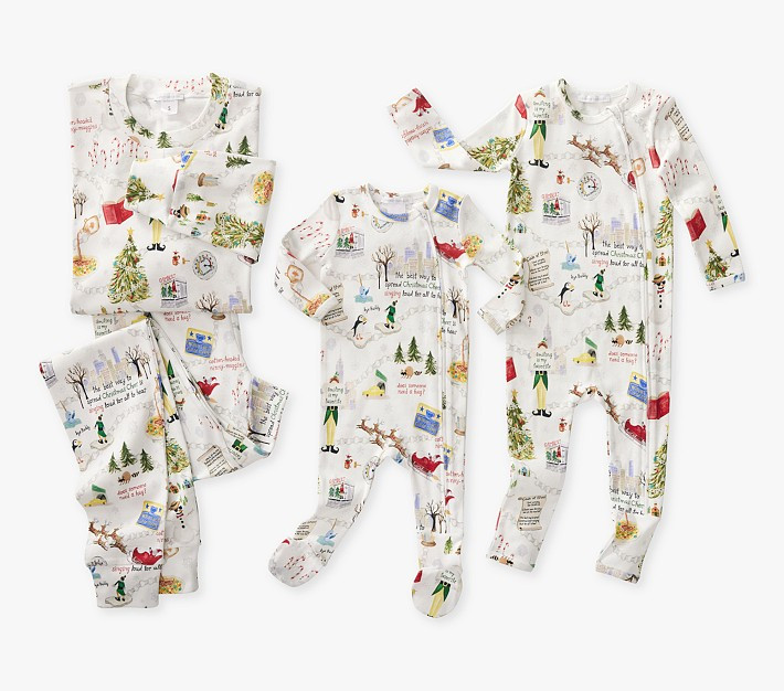 <i>Elf</i> Organic Cotton Family Pajama Collection | Pottery Barn Kids