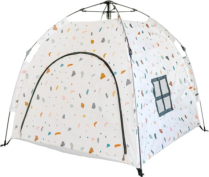 You Little Cutie Kids Popup Play Tent, No Setup Required, Neutral Color, 4x4x4' (terrazzo) | Amazon (US)