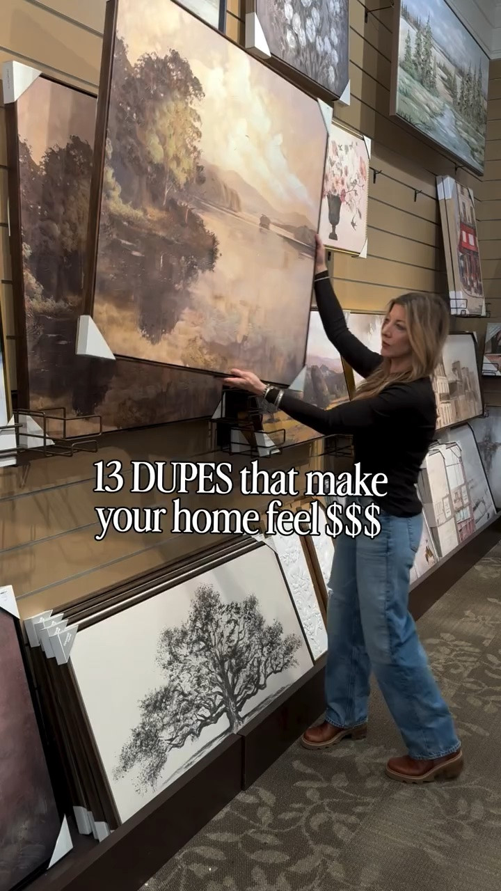 I found 13 dupes that look so high end. From a table and chairs that remind me of Crate & Barrel to a bed with Pottery Barn vibes. These pieces give that designer look for way less. I also found a Walmart planter that looks elevated, designer style wall art, and a vase that reminded me of Pottery Barn. Such good finds if you want your home to feel more expensive without spending a fortune. Prices are subject to change and some of these will likely sell out quickly.

Walmart, target, target style, rollback, Kirkland, Crate & Barrel, pottery, barn, RH, Kohl’s, home decor, vases, planter, dupe,

#LTKmomlife #LTKSeasonal