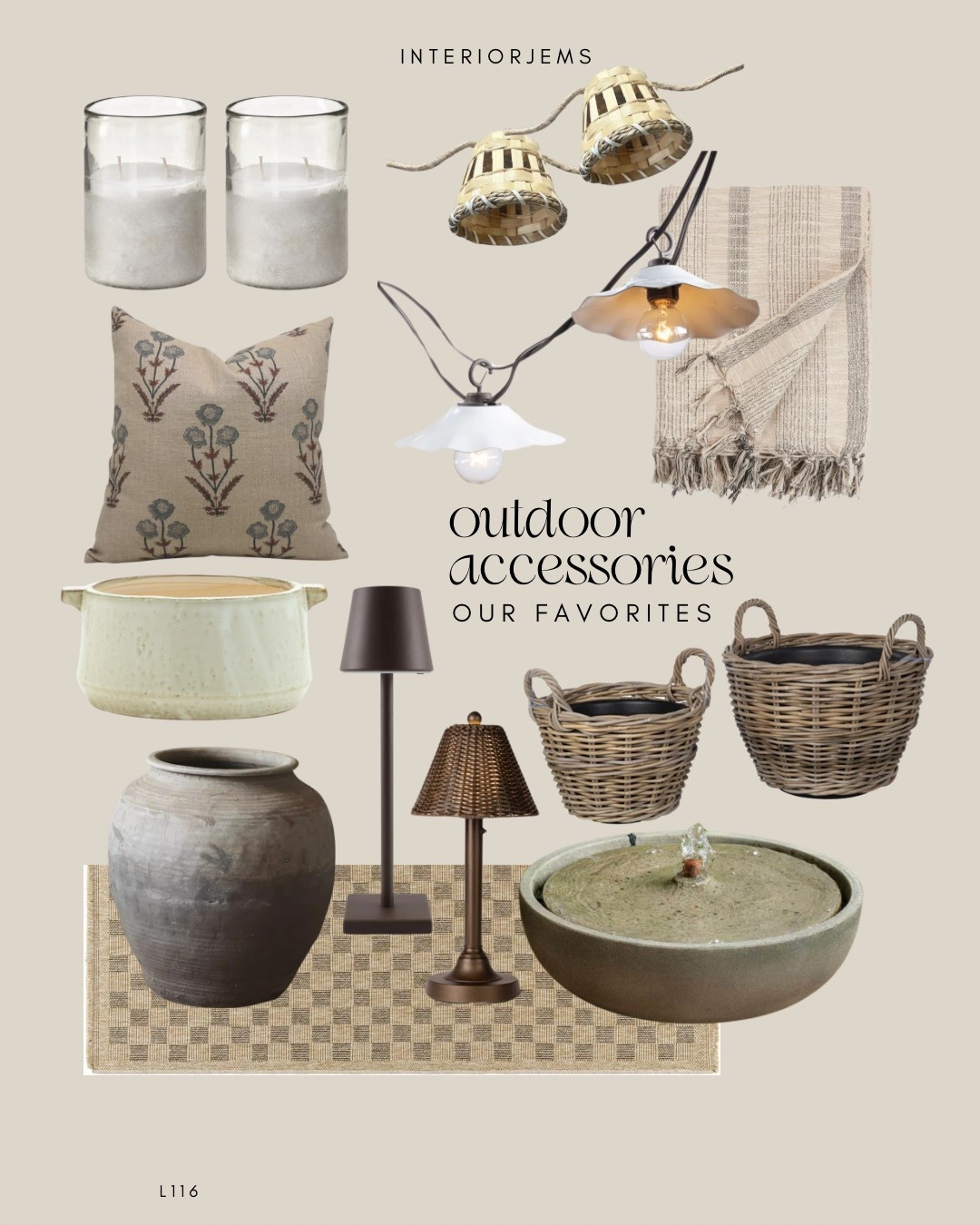 Wayfair outlet accessories outdoor pillow unless the vanilla vanilla candle, camouflage planter, a table fountain, such a basket planters come outdoor table lamp, outdoor fortune patio

#LTKHome #LTKSaleAlert #LTKStyleTip