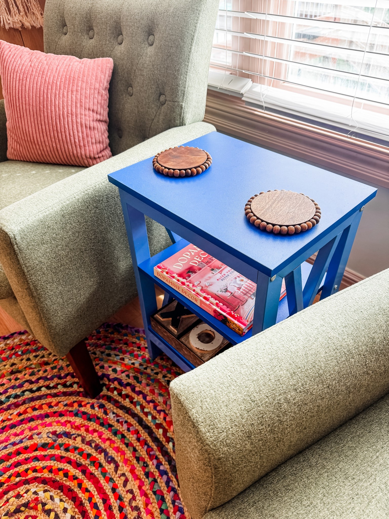 Amazon blue side table and decor

#LTKFindsUnder50 #LTKHome #LTKFindsUnder100