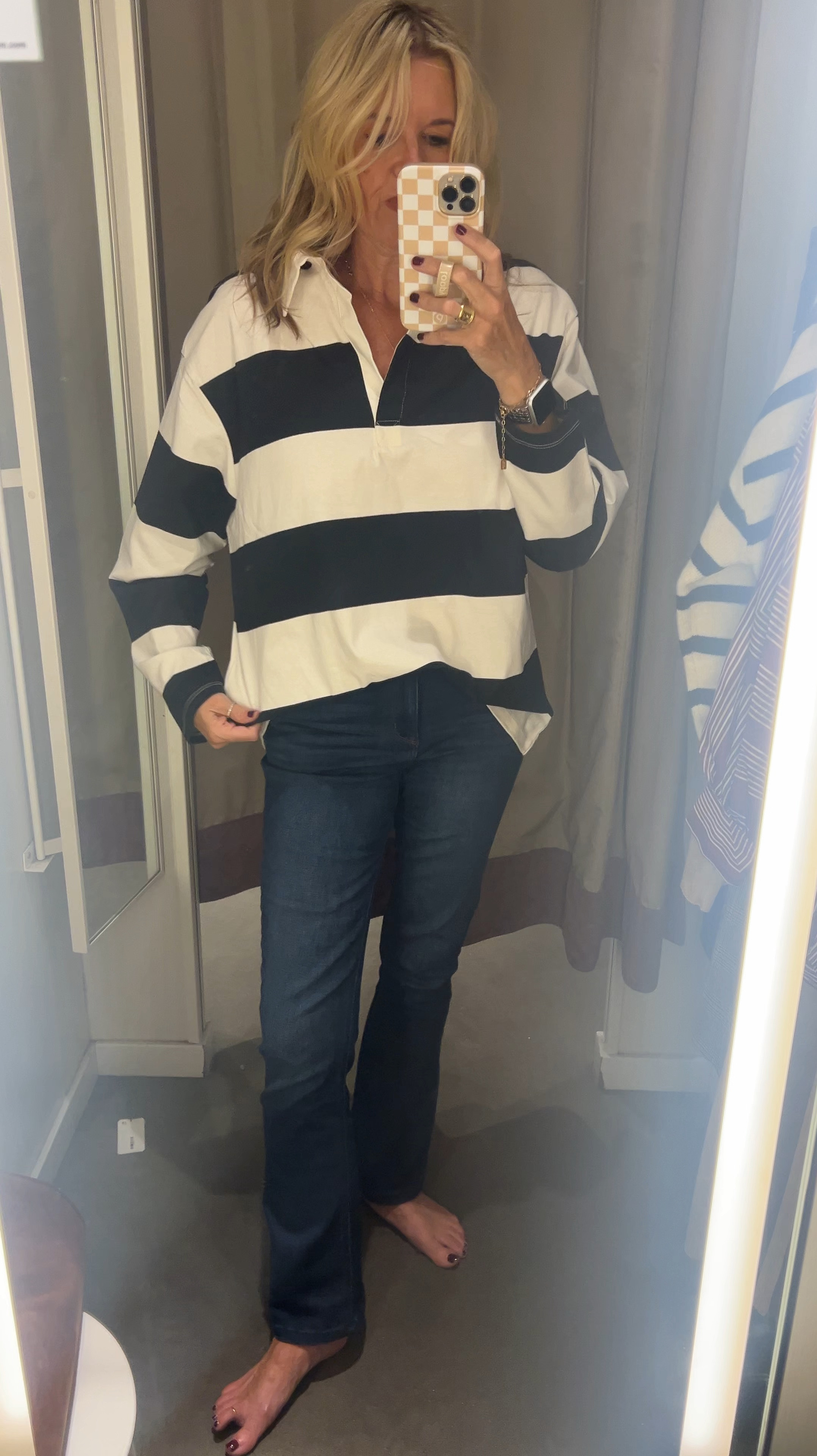 H& M try-on Haul
Great basics to add to what you already own in your closet for a little Fall 
Wardrobe addition!

Rugby polo shirt 
Stripe and solids great with jeans and your favorite tennis shoes 

How on a ball cat and hoop earring and you look sporty chic

$19.99-23

#LTKStyleTip #LTKFindsUnder50