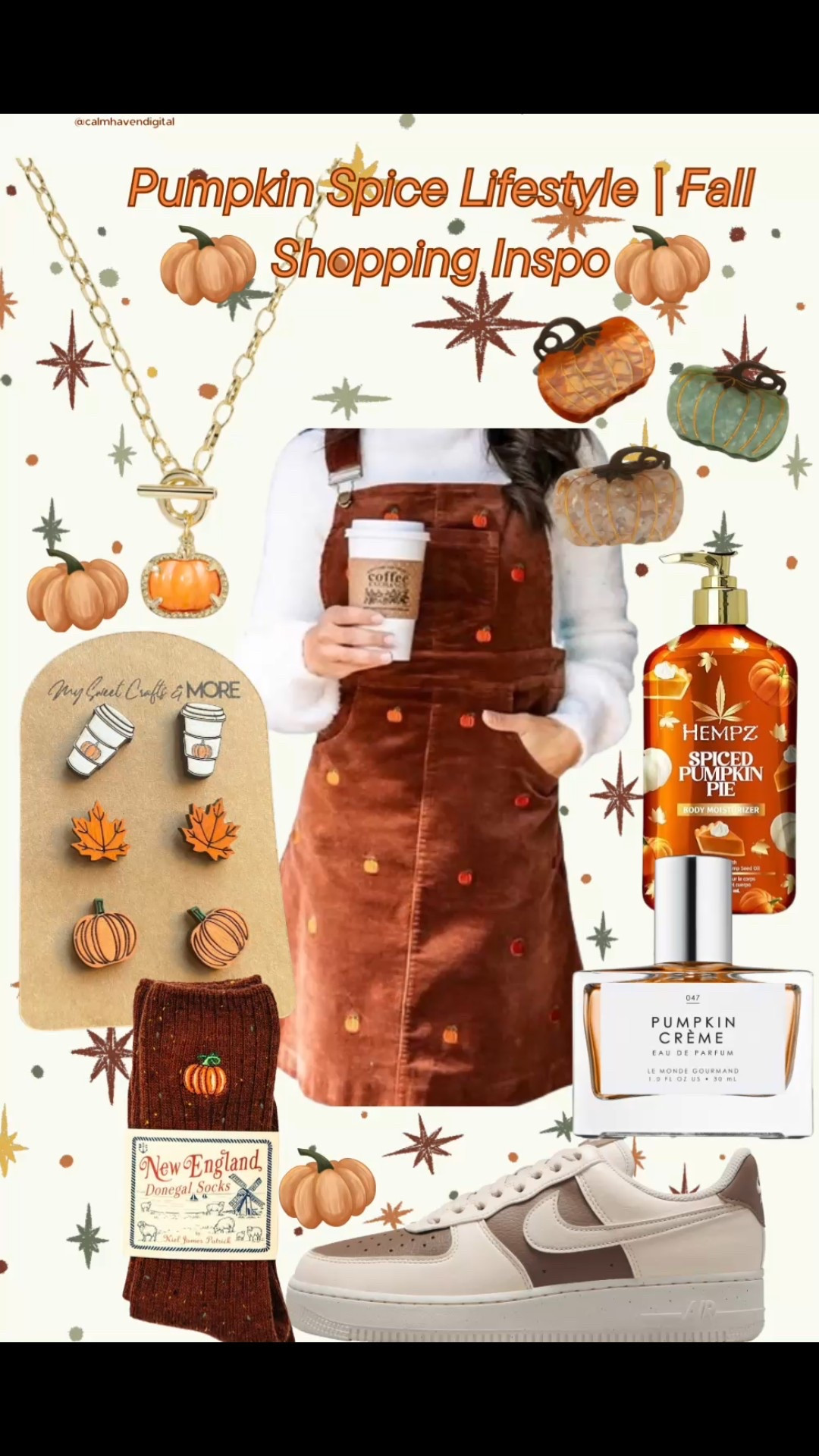 Pumpkin spice lifestyle ✨ cozy fall fashion + beauty finds you’ll want on repeat 🤎☕ From the cutest corduroy jumper + cozy socks to pumpkin-scented body care and accessories, this roundup is full of seasonal must-haves 🎃 Save + shop your fall inspo straight from here 🍁 #fallstyle #pumpkinspice #cozyaesthetic

#LTKStyleTip #LTKSeasonal #LTKHalloween