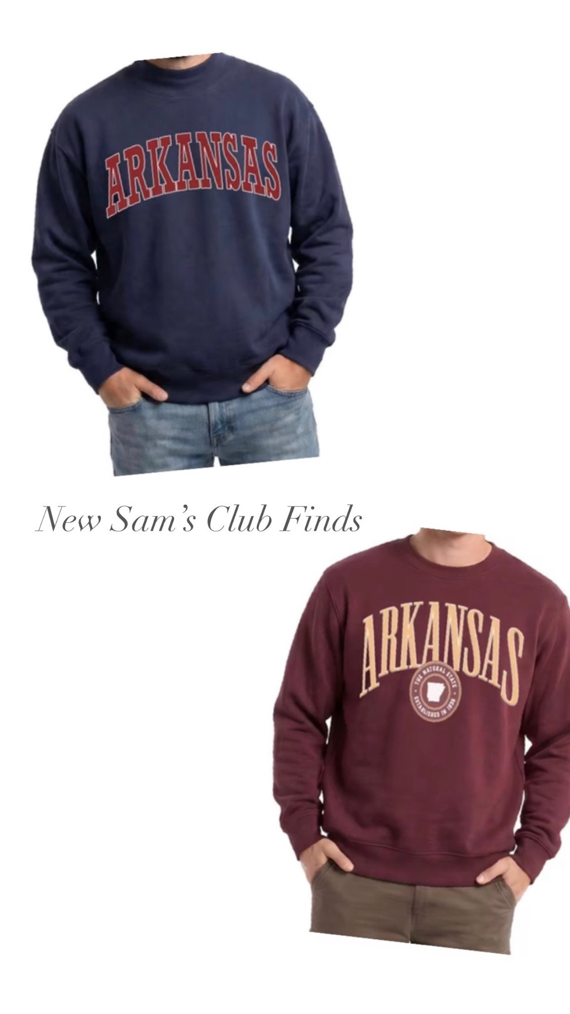 Run to Sam’s Club and get your state of mind sweatshirts. So cute and comfy!!
