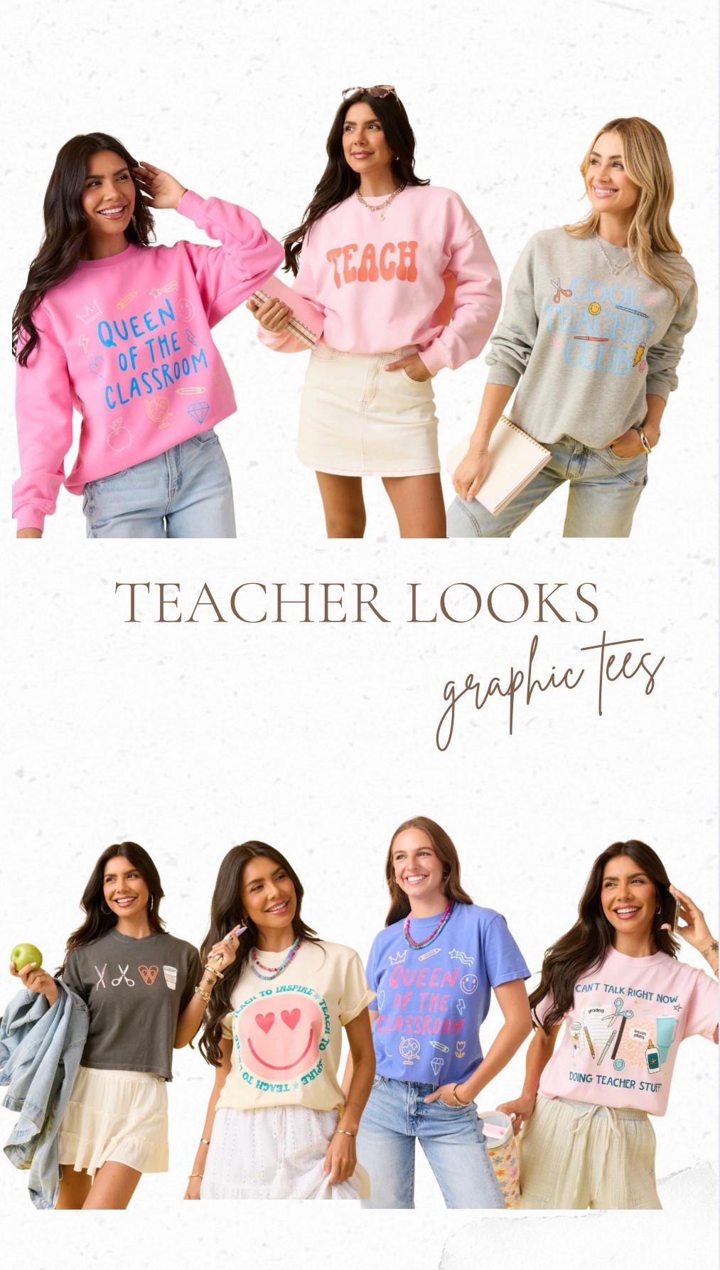 Cute teacher looks for September! I love a good teacher outfit with a fun graphic tee! #teacherstyle #teacheroutfit #teacher 

#LTKWorkwear #LTKFindsUnder50