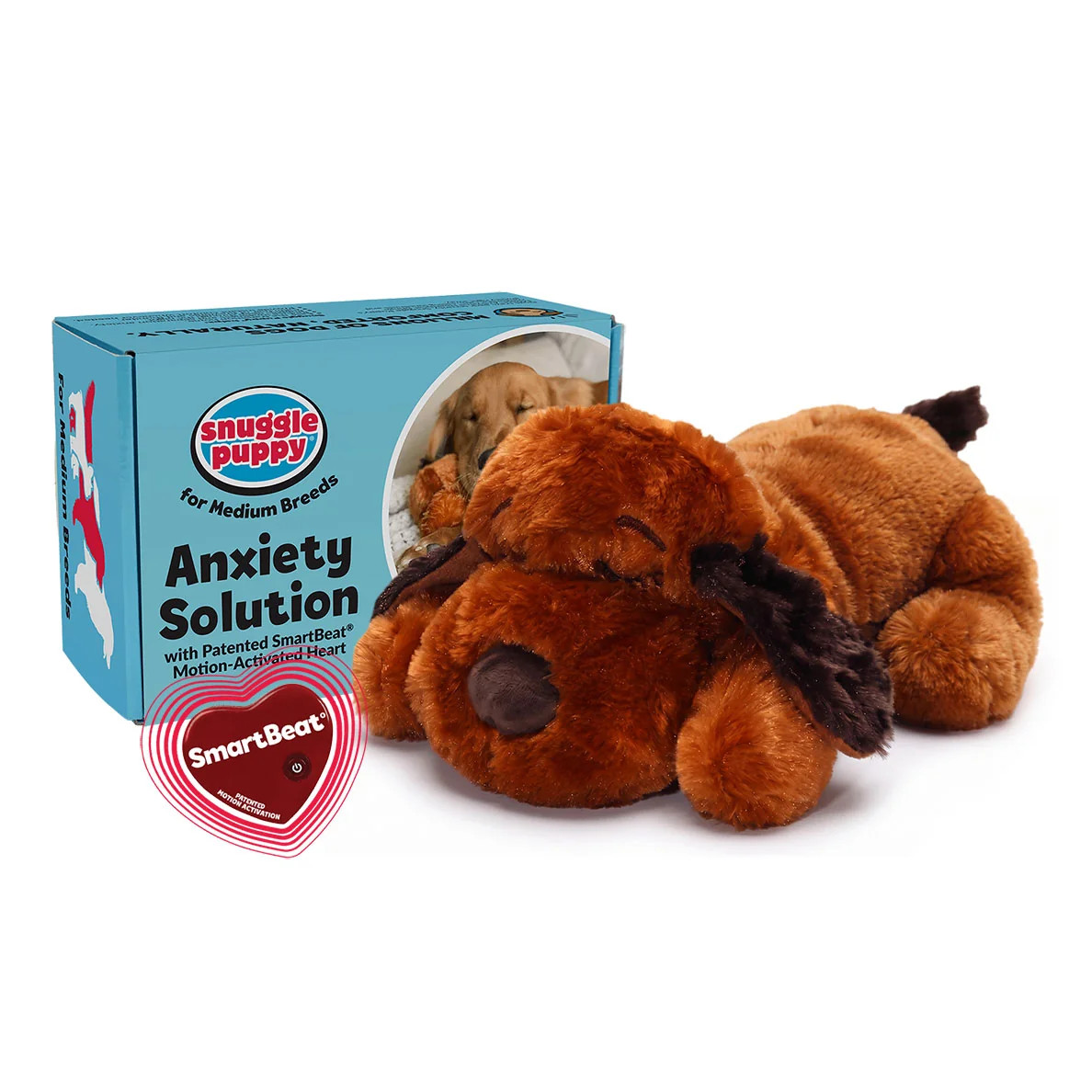 Snuggle Puppy\u00ae Brown - Anxiety Relief Behavioral Aid | Snuggle Puppy