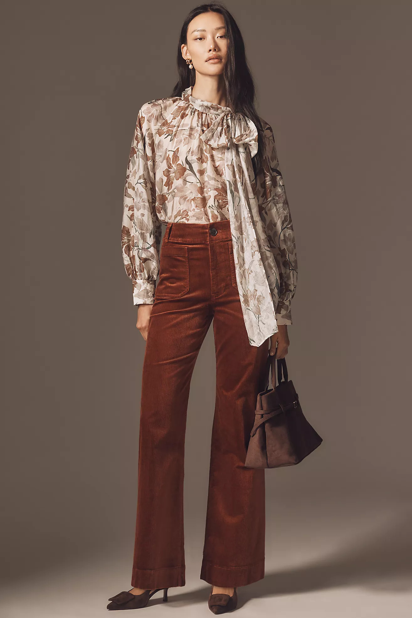 The Colette Corduroy Full-Length Wide-Leg Pants by Maeve | Anthropologie (US)