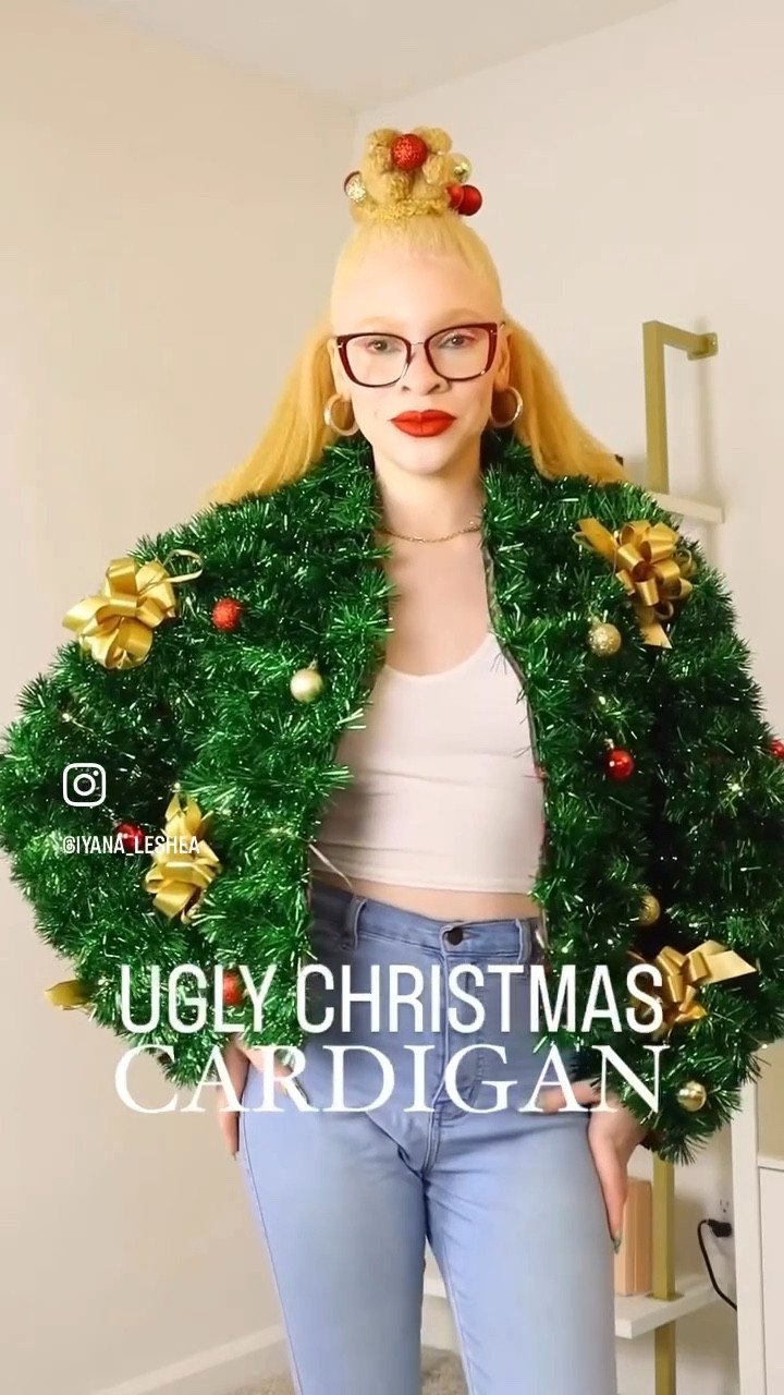 Getting into the festive vibes with my own DIY ugly Christmas cardigan!🎄 This Christmas cardigan took a total of 2 days to create. I picked up the green garland, mini ornaments, and fairy lights from @target . I am so proud with how this cardigan came together! I’m absolutely in love with the finished look and can’t wait to wear this every year!🤩🎄
.
#uglychristmassweater #uglychristmassweaters #uglychristmassweaterparty #christmassweater #christmassweaters #christmasoutfit #christmasoutfits #christmasoutfitideas


#LTKHoliday #LTKootd
