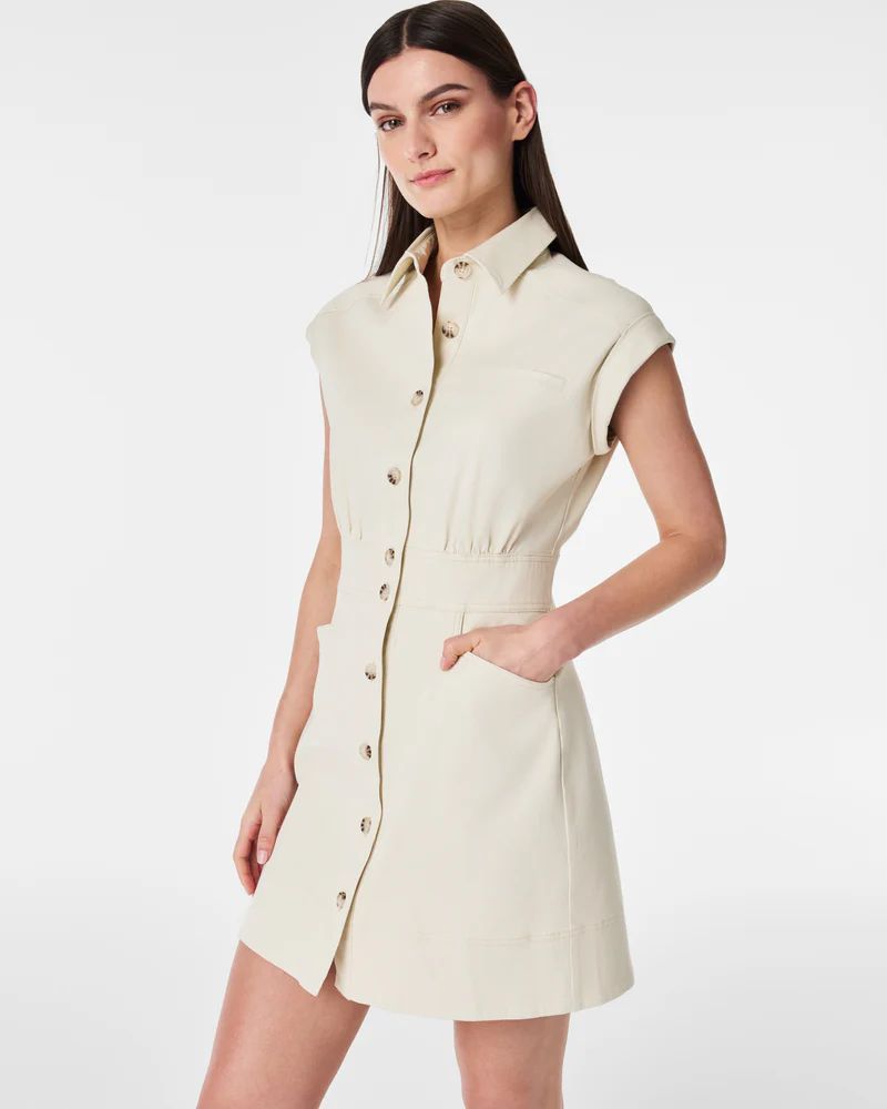 Stretch Twill Utility Dress | Spanx