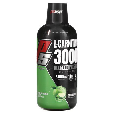 ProSupps L-Carnitine 3000 Liquid Shots, Green Apple, 16 fl oz (473 ml) | Target